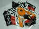 Carénages Moto Honda CBR1000RR 2004-2005 - Orange Blanc Rouge Noir Repsol