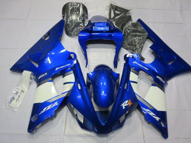 Carénages Moto Yamaha R1 2000-2001 - Bleu Blanc