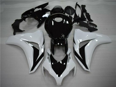 Kits Carénage Moto ABS Honda CBR1000RR 2008-2011 - Blanc Noir Brillant