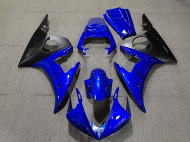 Carénages Moto Yamaha R6 2005 - Bleu Noir Mat