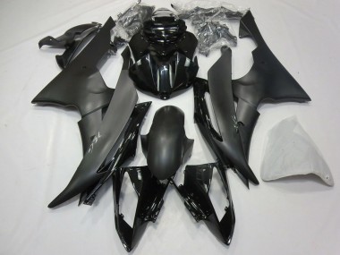 Carénage Moto Yamaha R6 2008-2016 - Noir Brillant Noir Mat