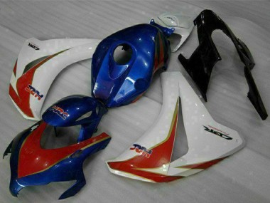 Kit Carénages Moto Honda CBR1000RR 2008-2011 - Blanc Rouge Bleu HRC