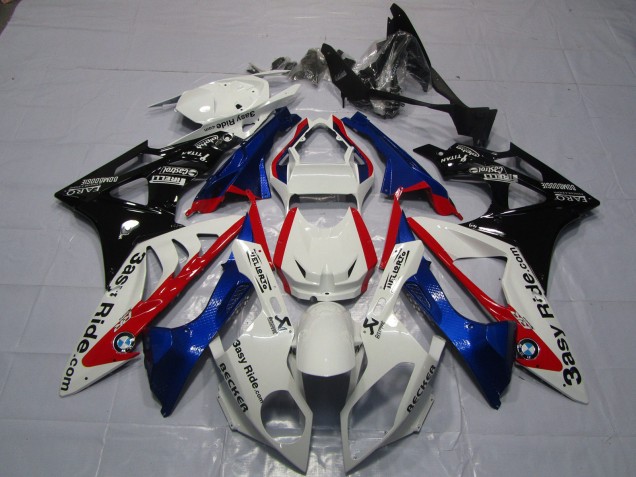 Carénages Moto BMW S1000RR 2009-2014 - Blanc Rouge Bleu Noir Brillant Easy Ride