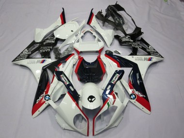 Kits Carénage Moto BMW S1000RR 2009-2014 - Blanc Rouge Noir Brillant