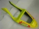 Carénages Moto Honda CBR600 F4i 2001-2003 - Jaune Orange Noir Brillant Rossi 46