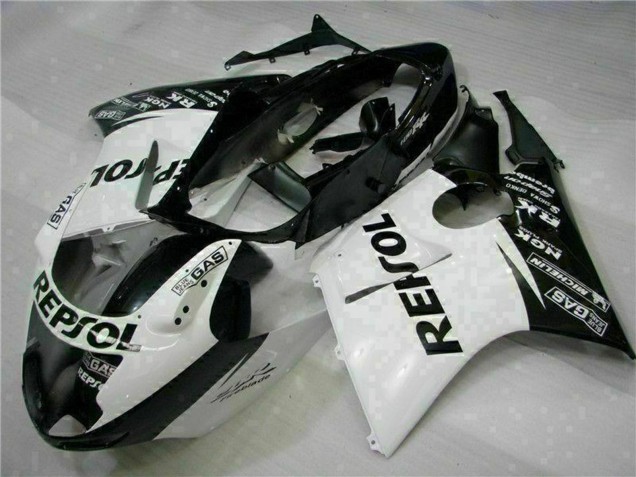 Carénages Moto Honda CBR1100XX Blackbird 1996-2007 - Blanc Noir Brillant Repsol