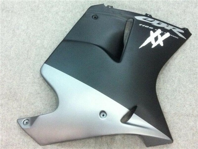 Carénages Moto Honda CBR1100XX Blackbird 1996-2007 - Noir Mat Argent
