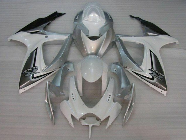 Carénages Moto Suzuki GSXR 600/750 2006-2007 - Blanc Argent