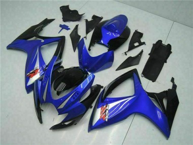 Carénages Moto Suzuki GSXR 600/750 2006-2007 - Bleu Blanc Noir Brillant Rouge