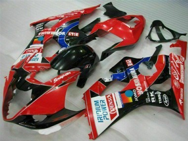 Carénages Moto Suzuki GSXR 1000 2003-2004 - Rouge Noir Bleu Yoshimura