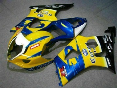 Carénages Moto Suzuki GSXR 1000 2003-2004 - Jaune Bleu Blanc Rouge Corona Motul