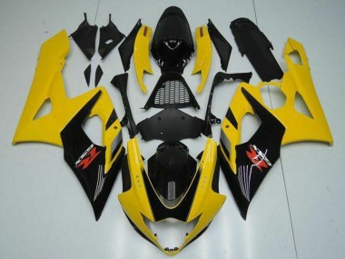 Carénages Moto Suzuki GSXR 1000 2005-2006 - Jaune Noir Brillant Rouge