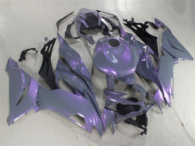 Carénages Moto Kawasaki ZX6R 2019-2022 - Caméléon Gris Dazz Violet Perle