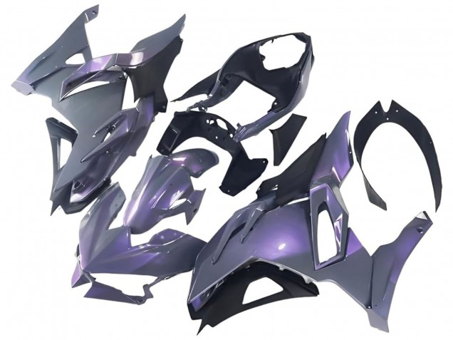 Carénages Moto Kawasaki Ninja 500 EX500R 2024-2025 - Caméléon Gris Dazz Violet Perle