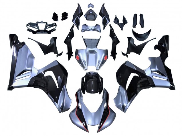 Carénages Moto Honda CBR1000RR-R 2020-2023 - Argent Noir Brillant