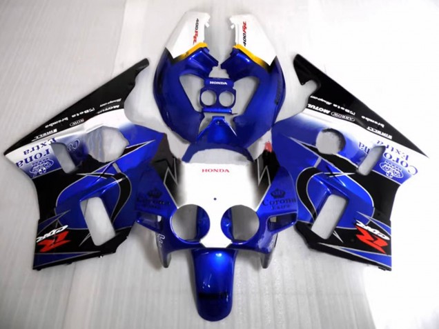 Carénages Moto Honda CBR400RR NC23 1987-1989 - Blanc Jaune Bleu Noir Brillant Corona Motul