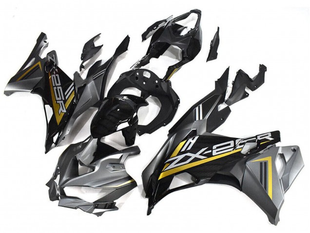 Carénages Moto Kawasaki ZX25R ZX-25R 2019-2025 - Gris Or Noir Brillant