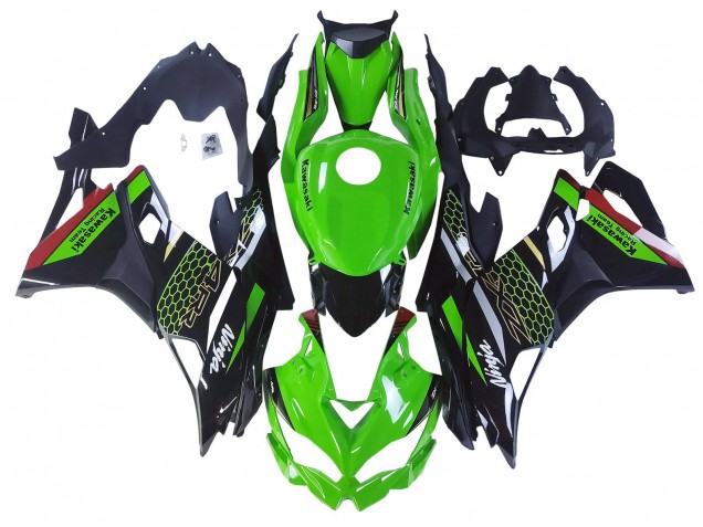 Carénages Moto Kawasaki ZX25R ZX-25R 2019-2025 - Vert Noir Rouge Rayon de Miel