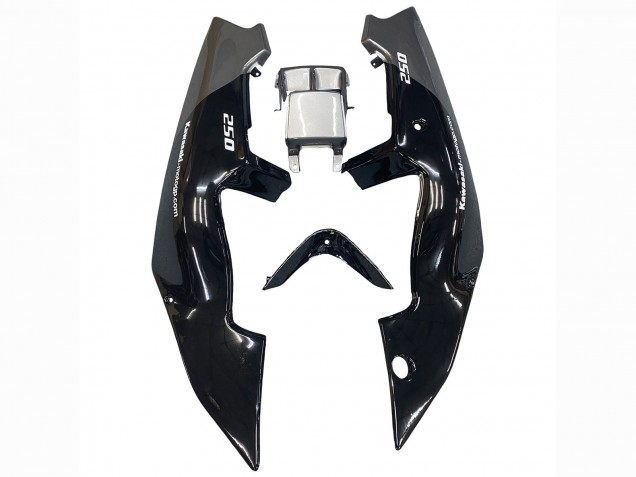 Carénages Moto Kawasaki ZXR250 1989-1990 - Noir Brillant Gris Elf Touch4 Bridgestone
