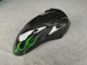 Carénages Moto Kawasaki ZZR1100 1993-2003 - Noir Brillant Vert Flamme