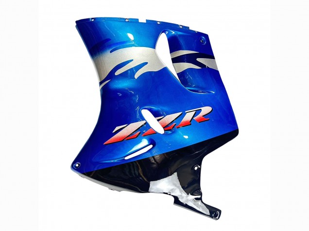 Carénages Moto Kawasaki ZZR1100 1993-2003 - Bleu Argent Noir