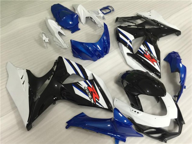 Kits Complet Carénage Moto Suzuki GSXR 1000 2009-2016 - Blanc Bleu Noir