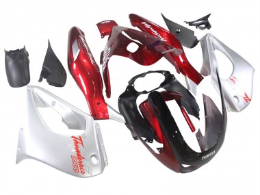 Carénages Moto Yamaha YZF 1000R Thundecourses 1997-2007 - Rouge Argent Thundecourses
