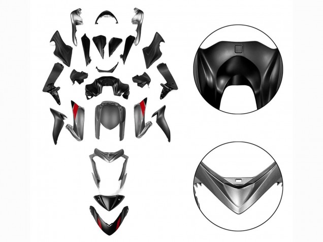 Carénages Moto Suzuki GSX-S 1000 2015-2020 - Noir Gris