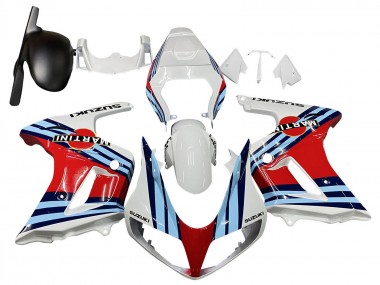 Carénages Moto Suzuki SV650 2003-2013 - Blanc Rouge Bleu Martini