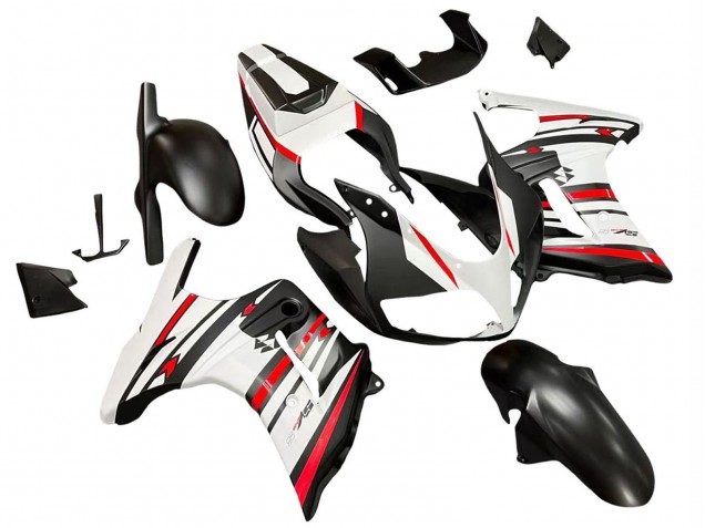 Carénages Moto Suzuki SV650 2003-2013 - Blanc Rouge Noir