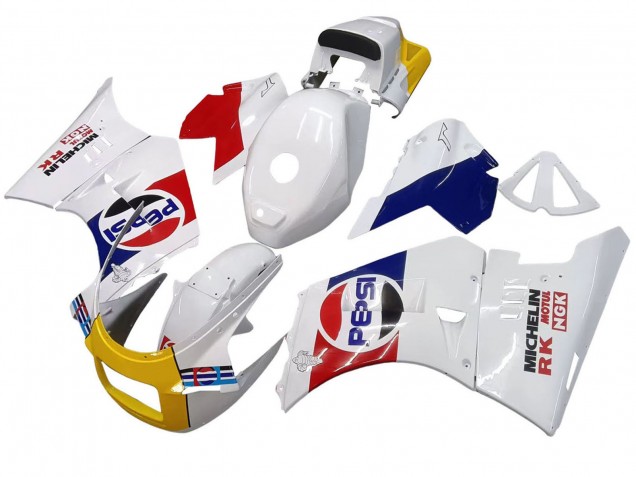 Carénages Moto Suzuki RG400 RG500 RG400/500 1984-1987 - Blanc Rouge Bleu Jaune Motul Michelin Pepsi