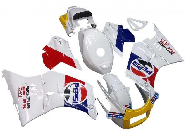 Carénages Moto Suzuki RG400 RG500 RG400/500 1984-1987 - Blanc Rouge Bleu Jaune Motul Michelin Pepsi