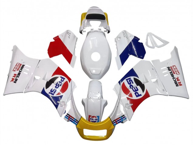 Carénages Moto Suzuki RG400 RG500 RG400/500 1984-1987 - Blanc Rouge Bleu Jaune Motul Michelin Pepsi
