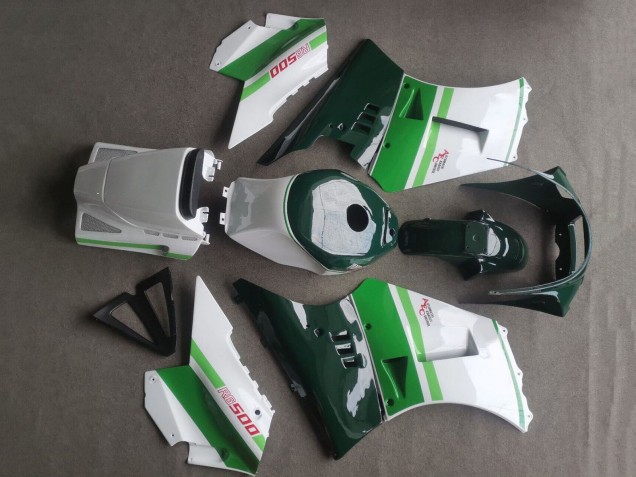 Carénages Moto Suzuki RG400 RG500 RG400/500 1984-1987 - Blanc Vert Foncé