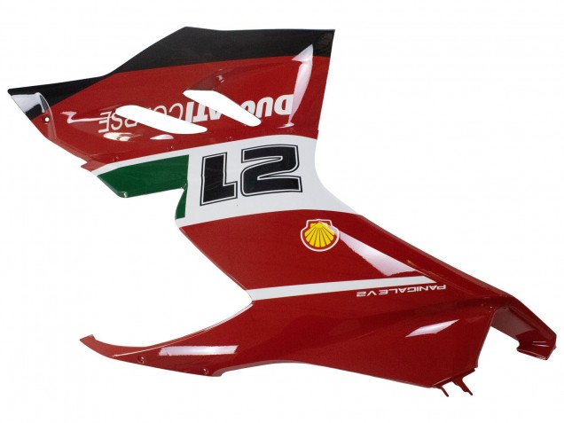 Carénages Moto Ducati Panigale V2 2020-2024 - Blanc Rouge Vert Noir Mat Corse 21