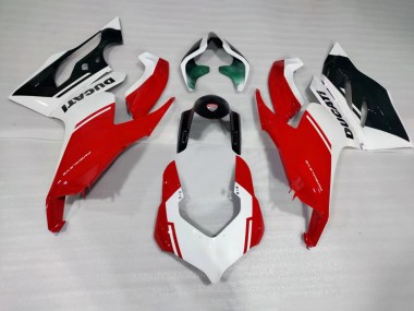 Carénages Moto Ducati Panigale V2 2020-2024 - Blanc Rouge Vert Noir Brillant