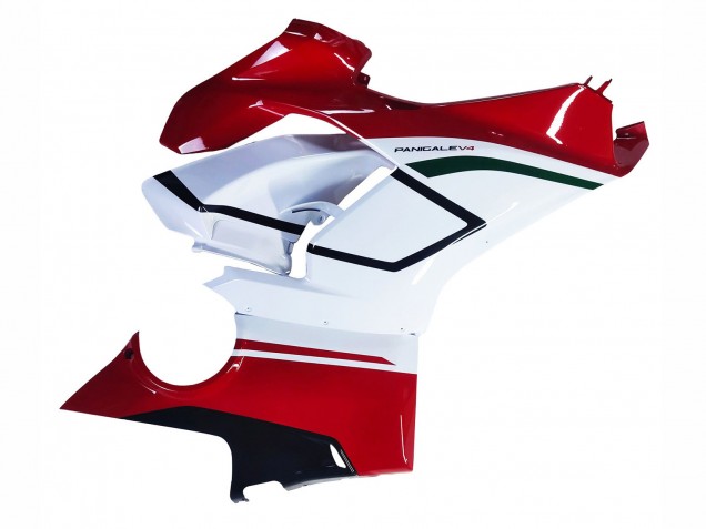 Carénages Moto Ducati Panigale V4 V4S 2018-2019 - Blanc Rouge Vert Noir Brillant