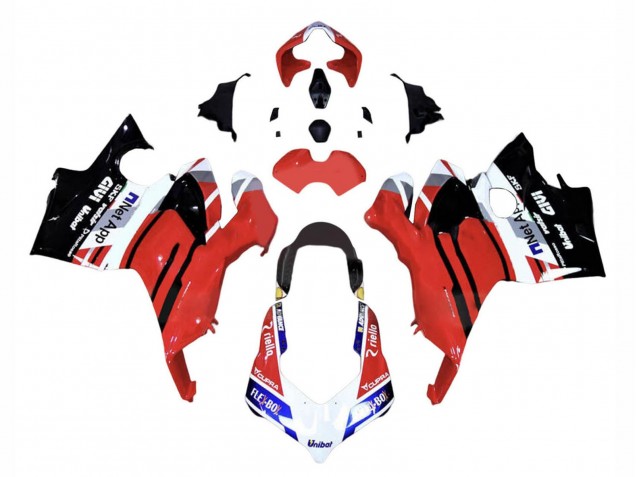 Carénages Moto Ducati Panigale V4 V4S 2018-2019 - Rouge Bleu Noir Brillant Flex-Box Givi