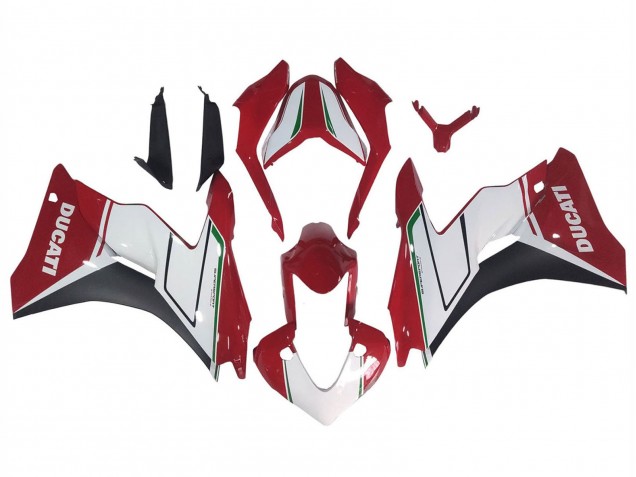 Carénages Moto Ducati Supersport 939/939S 2017-2022 - Blanc Rouge Noir Vert