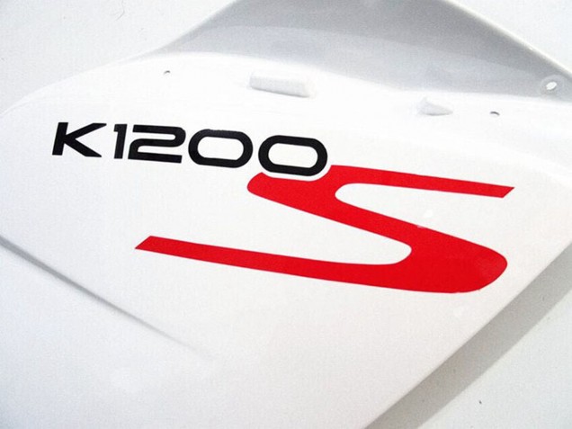 Carénages Moto BMW K1200S 2005-2010 - Blanc Noir Brillant