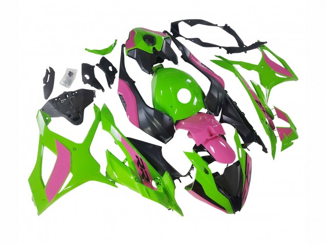 Carénages Moto BMW S1000RR 2023-2024 - Rose Vert Noir