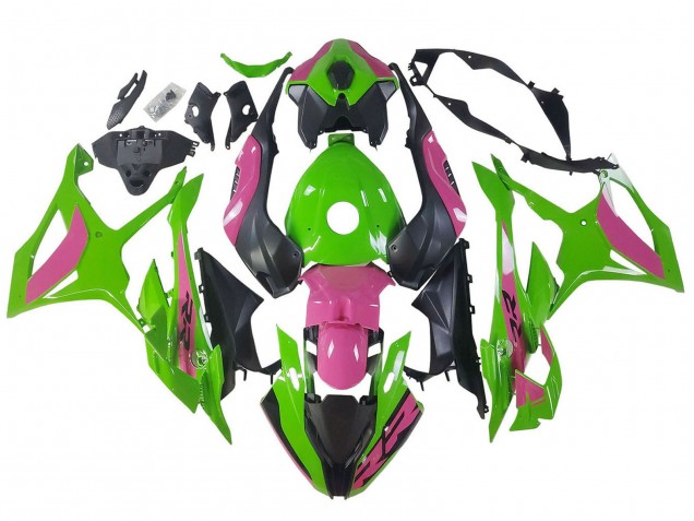 Carénages Moto BMW S1000RR 2023-2024 - Rose Vert Noir