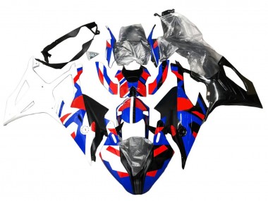 Carénages Moto BMW S1000RR 2019-2022 - Bleu Rouge Blanc