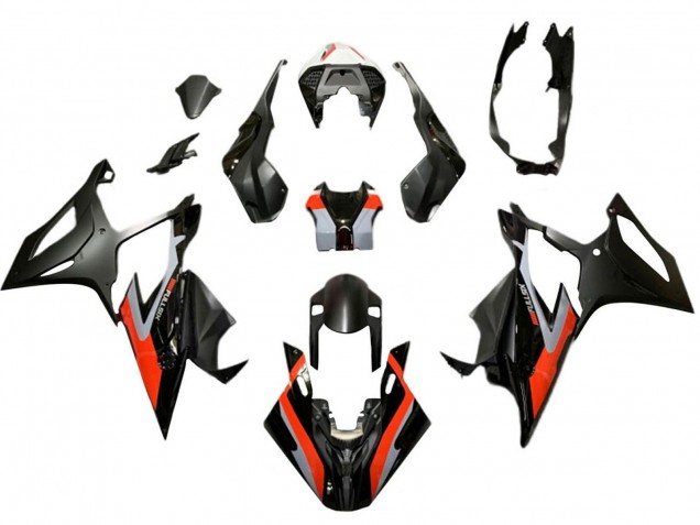 Carénages Moto BMW S1000RR 2019-2022 - Rouge Noir Gris