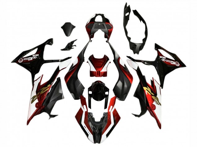 Carénages Moto BMW S1000RR 2019-2022 - Rouge Blanc Noir