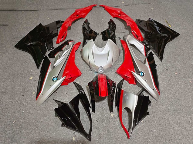 Carénages Moto BMW S1000RR 2019-2022 - Noir Argent Rouge