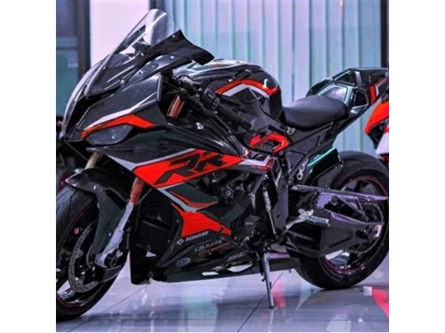 Carénages Moto BMW S1000RR 2019-2022 - Noir Rouge Foncé