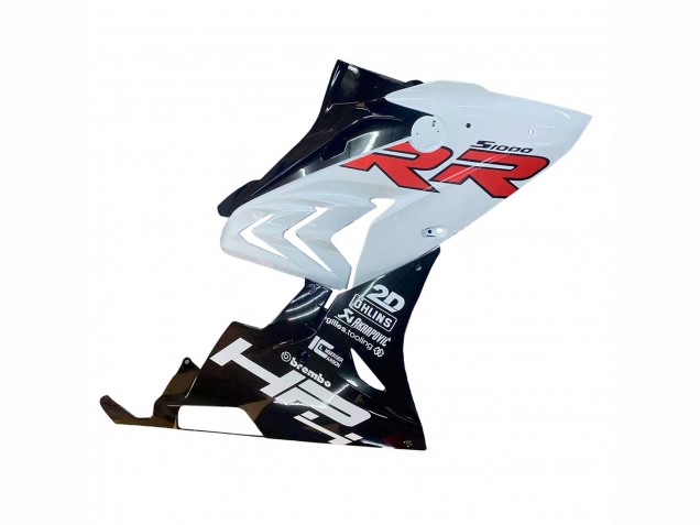 Carénages Moto BMW S1000RR 2015-2016 - Blanc Noir Brillant