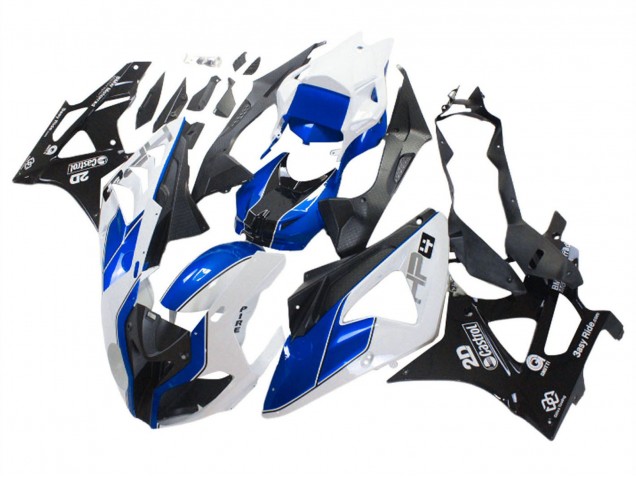 Carénages Moto BMW S1000RR 2009-2014 - Blanc Bleu Noir Brillant Castrol