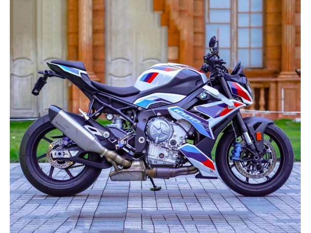 Carénages Moto BMW S1000R 2021-2025 - Blanc Bleu Clair Foncé Rouge